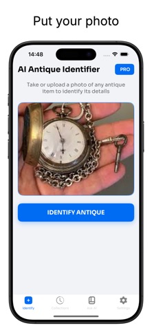 Antique Scan app screen, first supplied App Store screenshot
