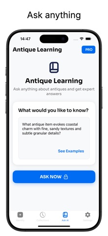 Antique Scan app screen, third supplied App Store screenshot